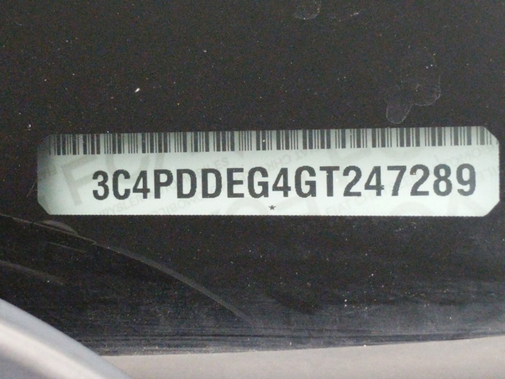 2016 Dodge Journey - VIN Plate