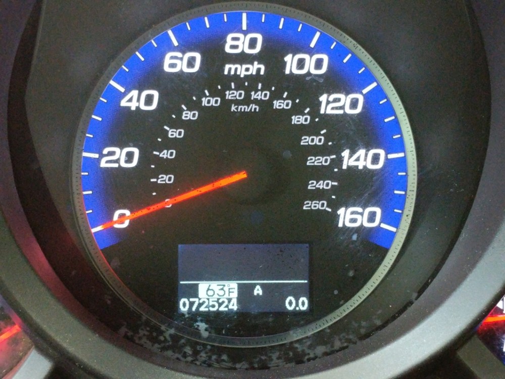 2011 Acura RDX - Odometer Close Up