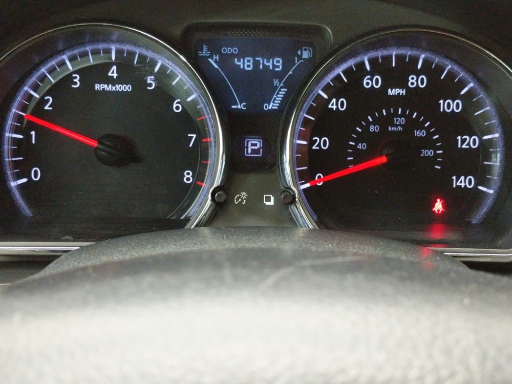2017 Nissan Versa - Odometer Close Up