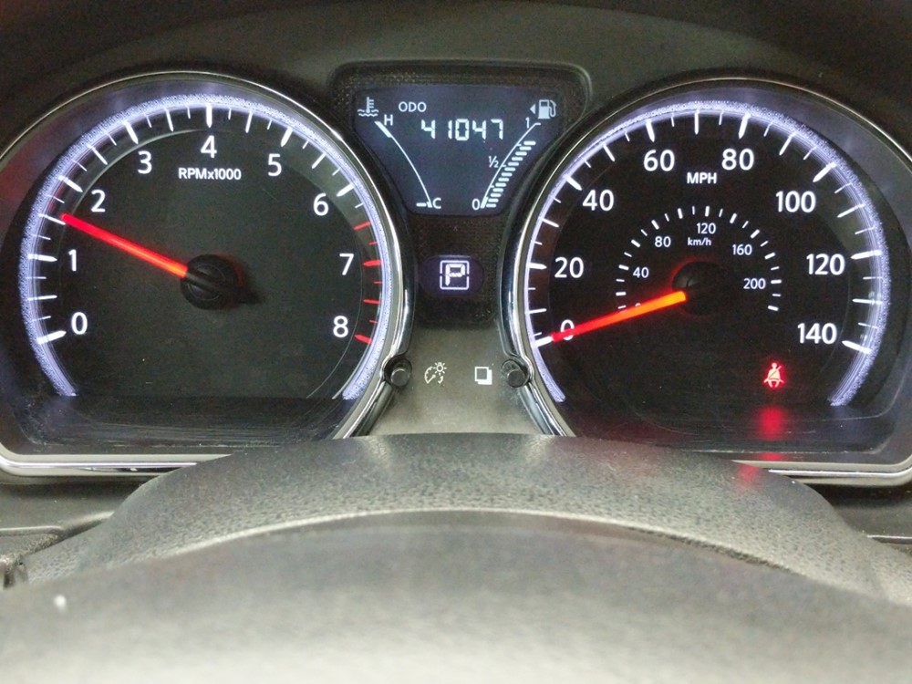 2017 Nissan Versa - Odometer Close Up