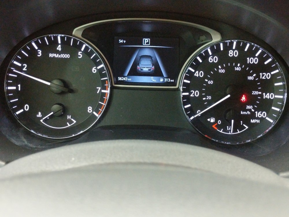 2017 Nissan Altima - Odometer Close Up