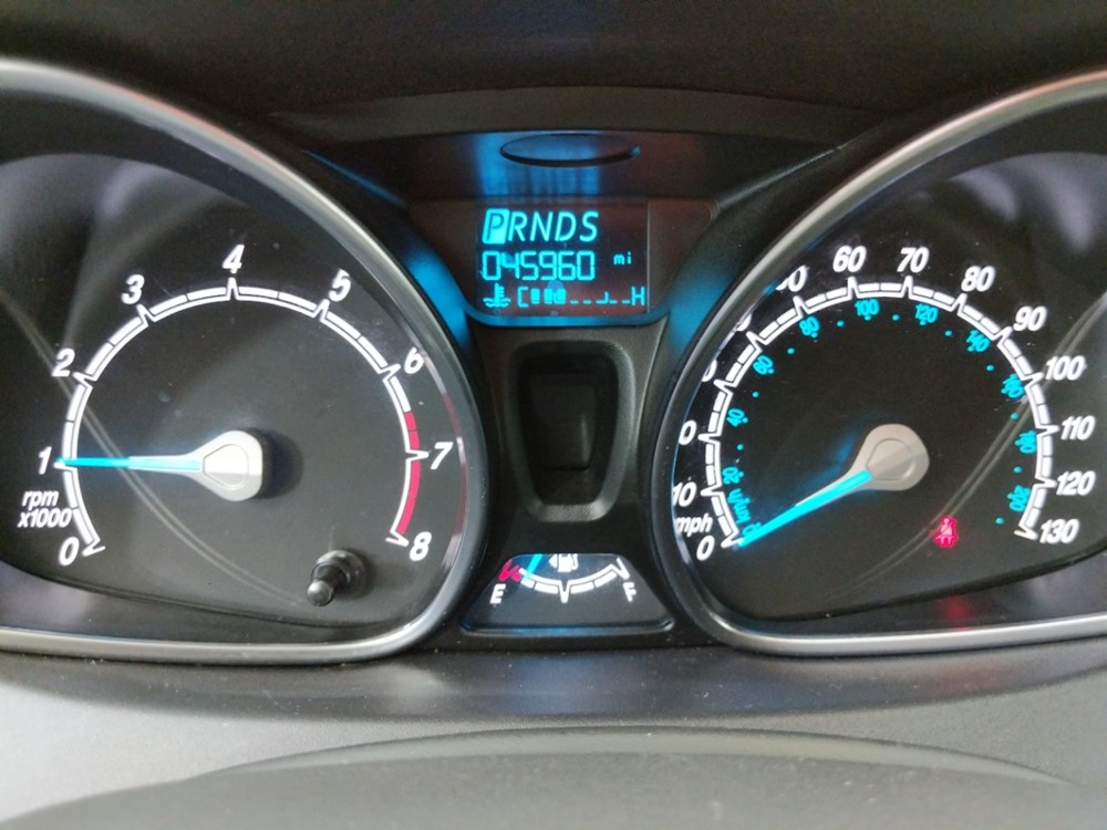 2017 Ford Fiesta - Odometer Close Up