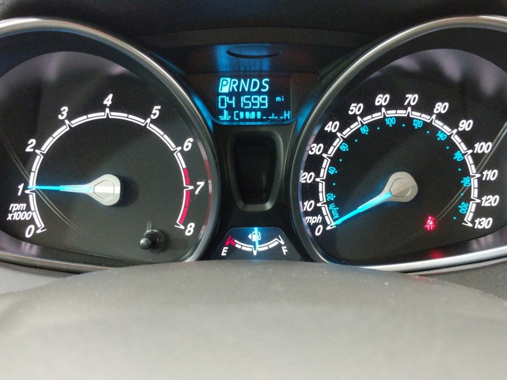 2017 Ford Fiesta - Odometer Close Up