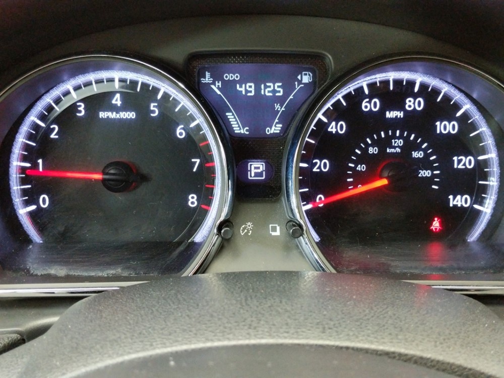 2017 Nissan Versa - Odometer Close Up