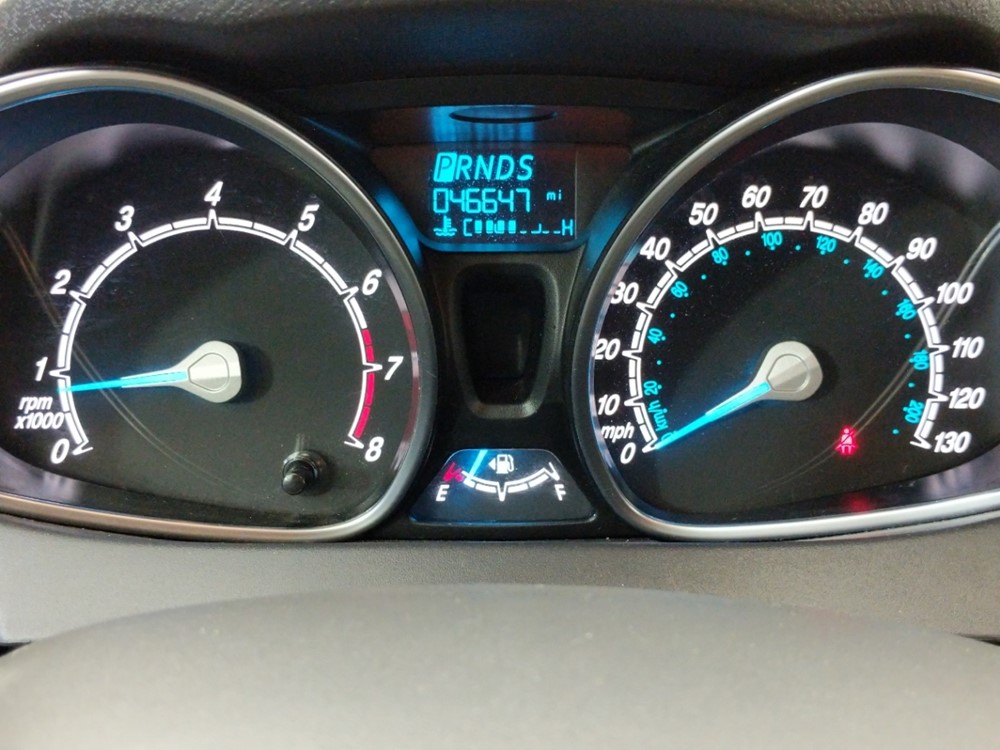 2017 Ford Fiesta - Odometer Close Up