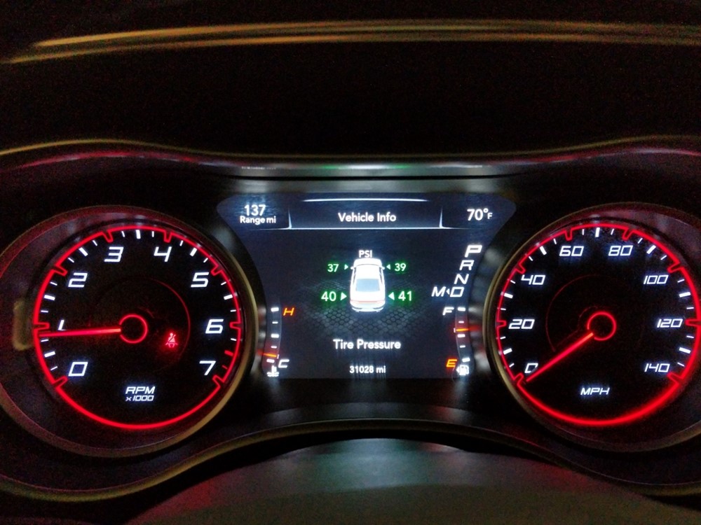 2015 Dodge Charger - Odometer Close Up