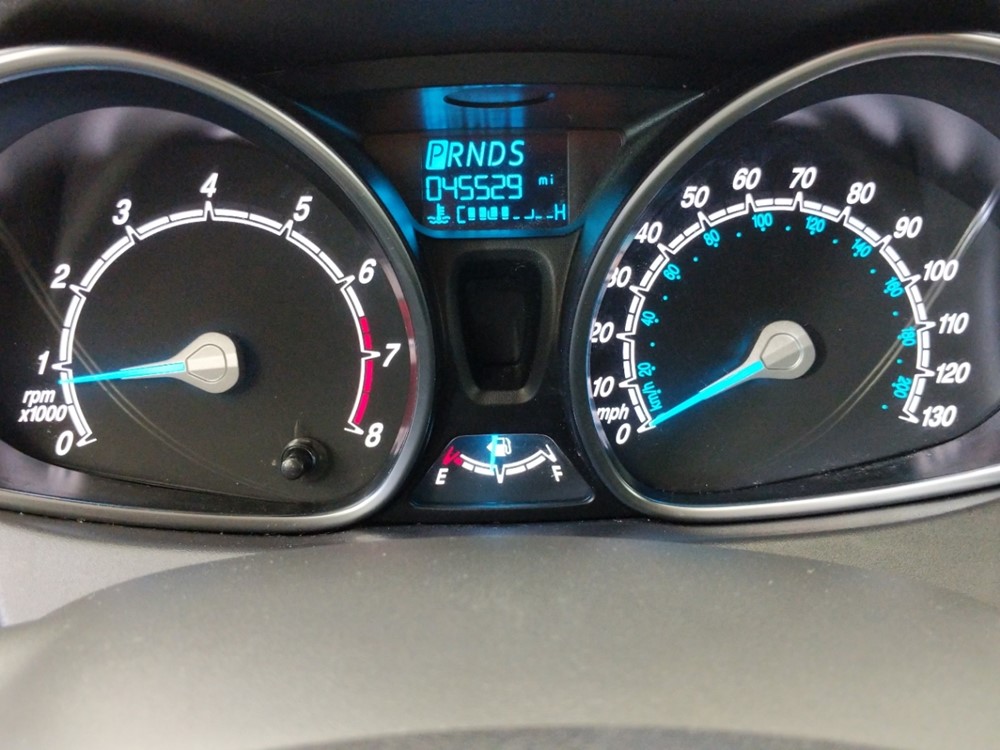 2017 Ford Fiesta - Odometer Close Up