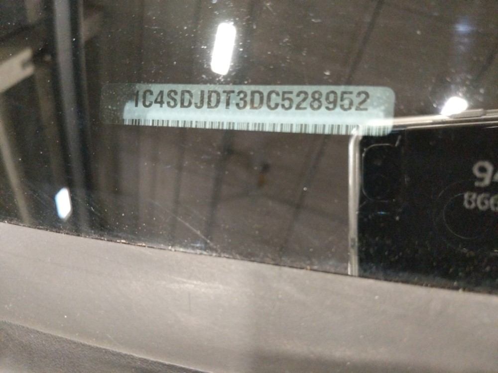 2013 Dodge Durango - VIN Plate