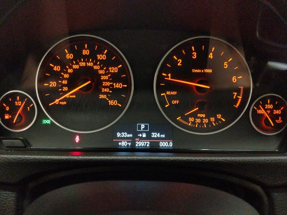 2015 BMW 428i - Odometer Close Up