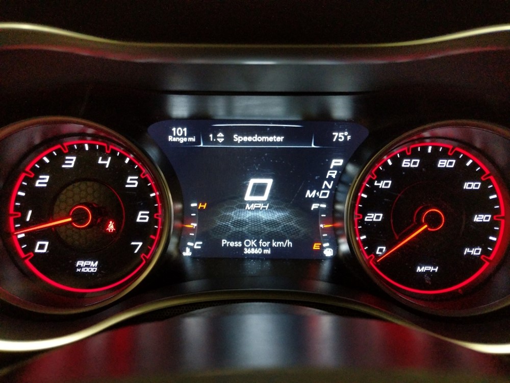 2017 Dodge Charger - Odometer Close Up