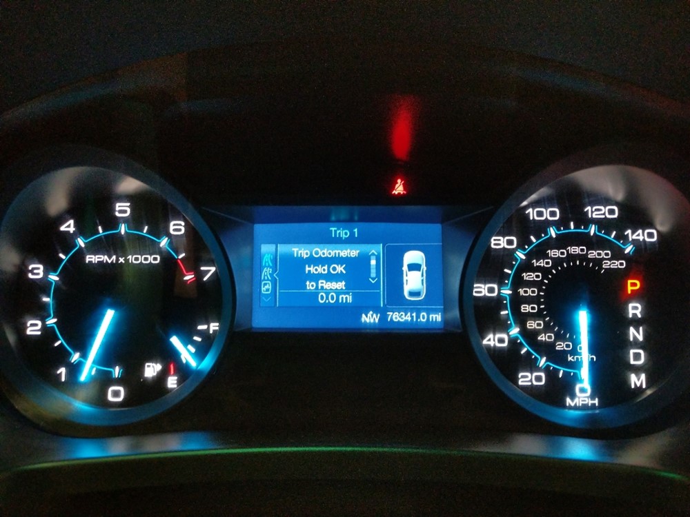 2014 Ford Explorer - Odometer Close Up
