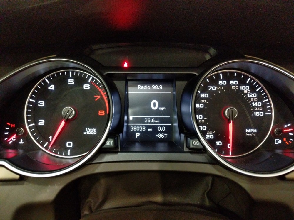 2014 Audi A5 - Odometer Close Up