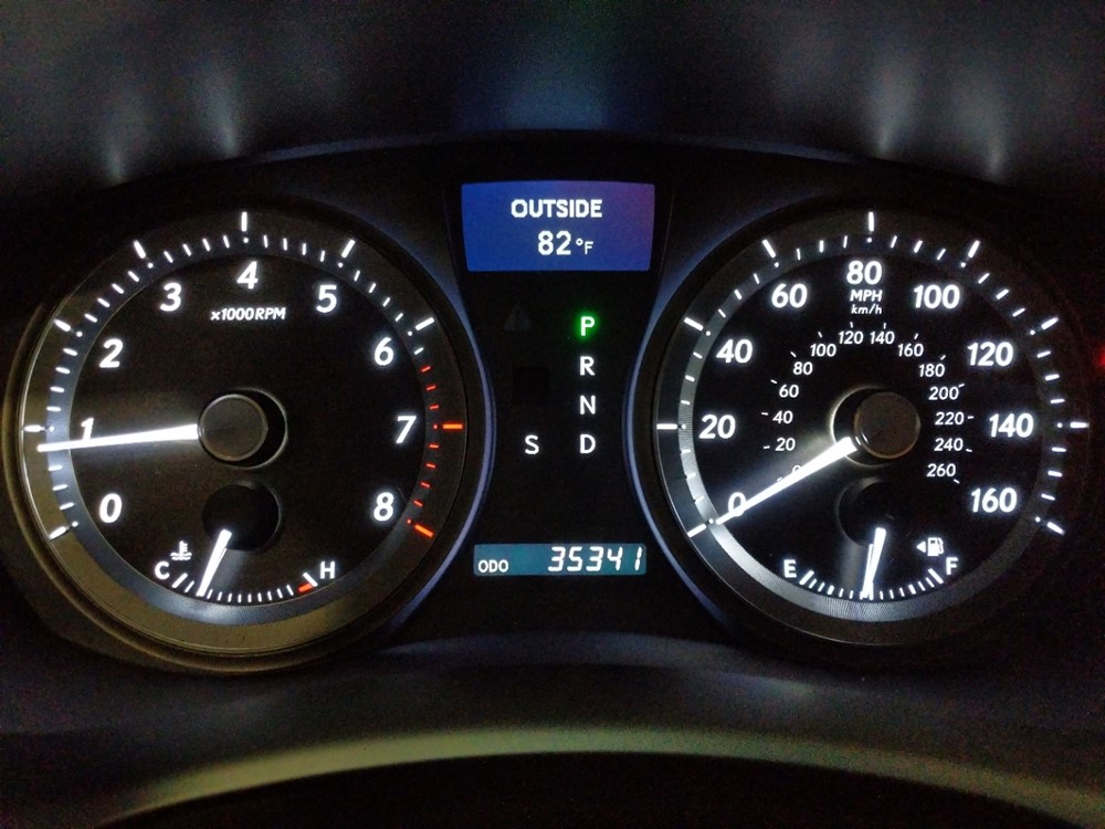 2008 Lexus ES 350 - Odometer Close Up