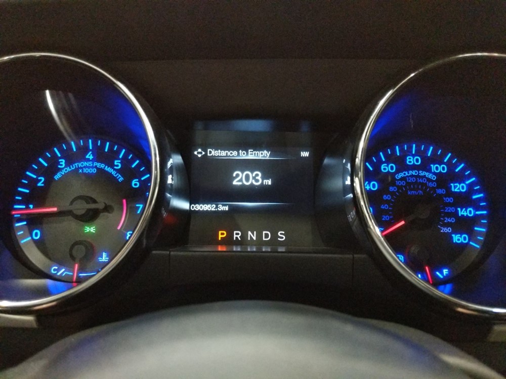 2017 Ford Mustang - Odometer Close Up