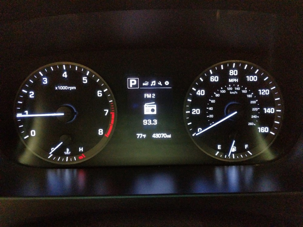 2015 Hyundai Sonata - Odometer Close Up