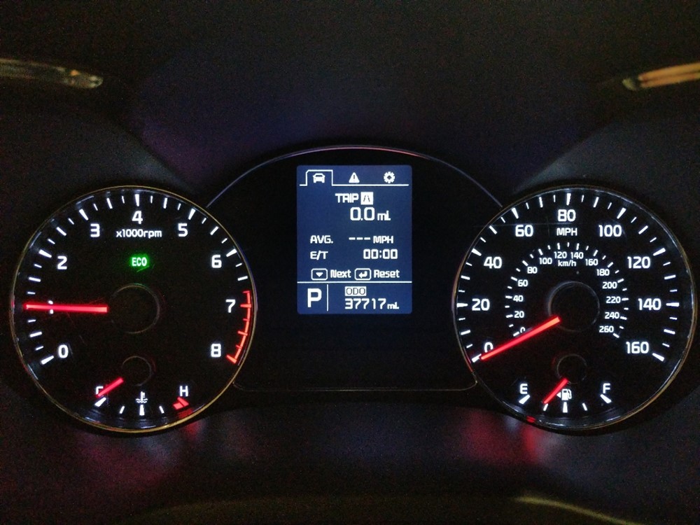 2015 Kia Forte5 - Odometer Close Up