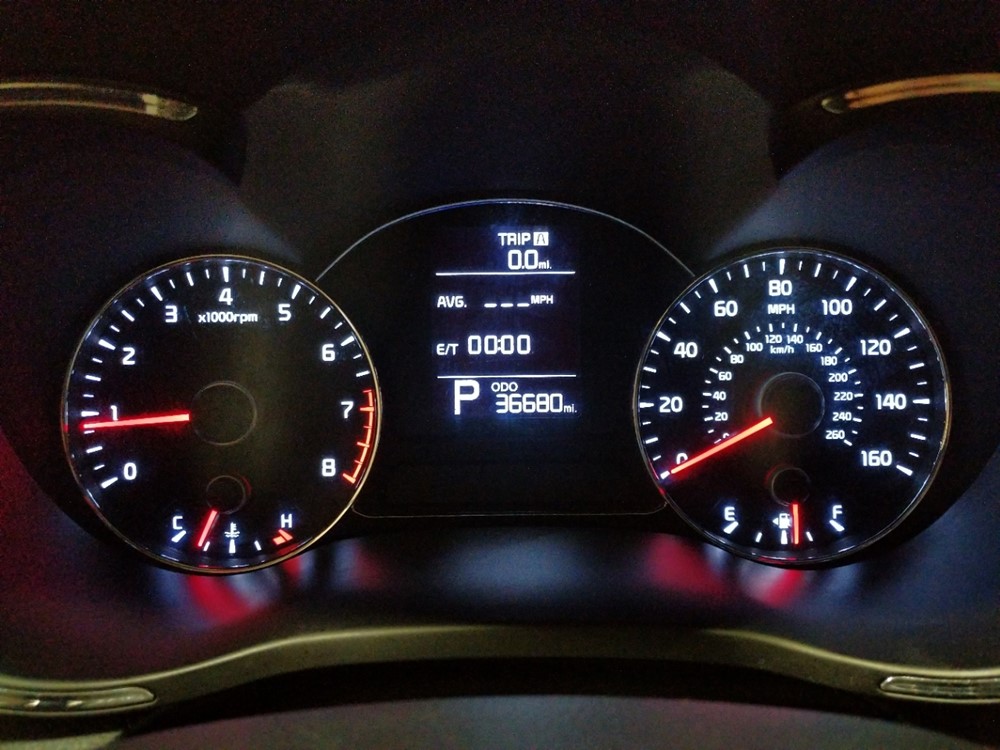 2016 Kia Forte - Odometer Close Up