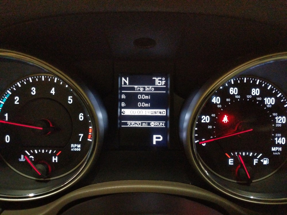 2011 Jeep Grand Cherokee - Odometer Close Up