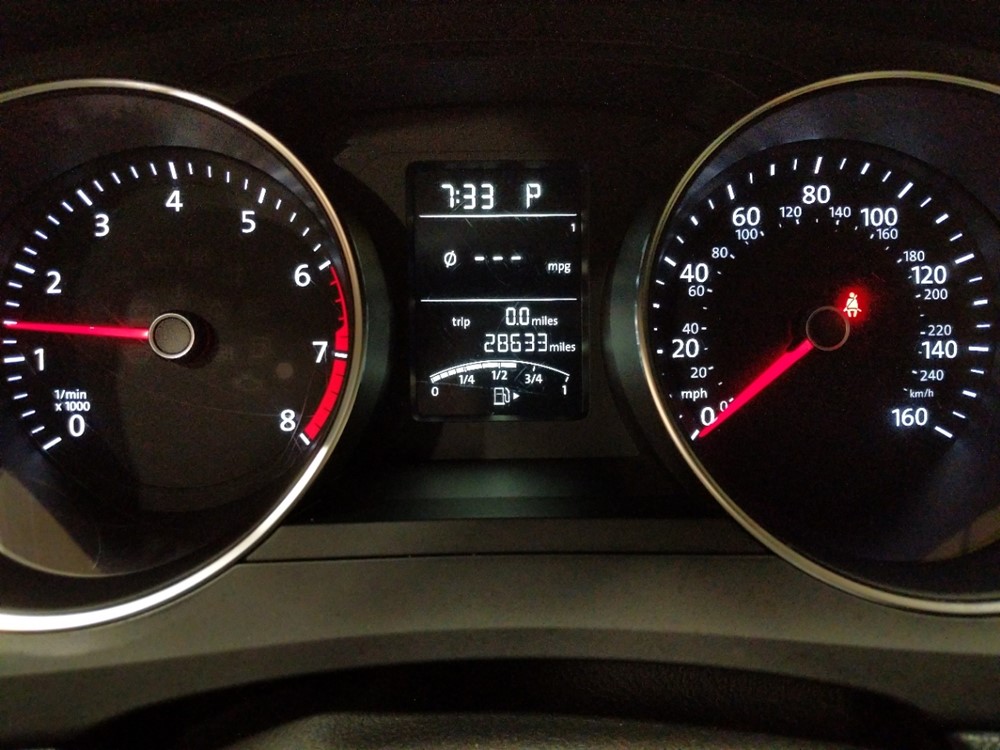 2016 Volkswagen Jetta - Odometer Close Up