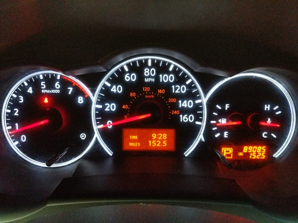 2012 Nissan Altima - Odometer Close Up