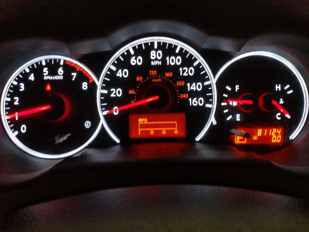 2011 Nissan Altima - Odometer Close Up