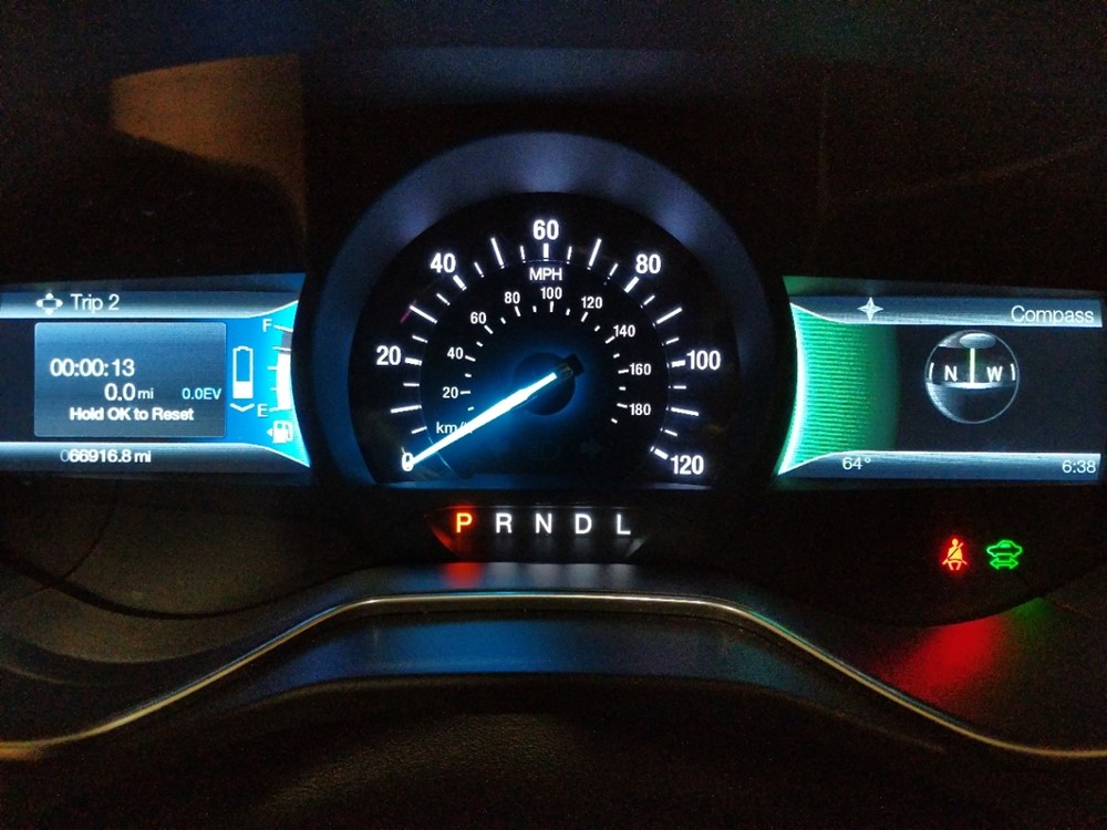 2014 Ford Fusion - Odometer Close Up
