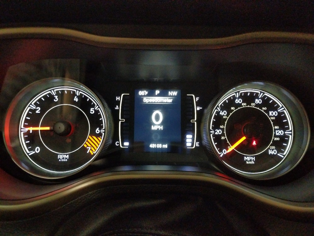 2014 Jeep Cherokee - Odometer Close Up