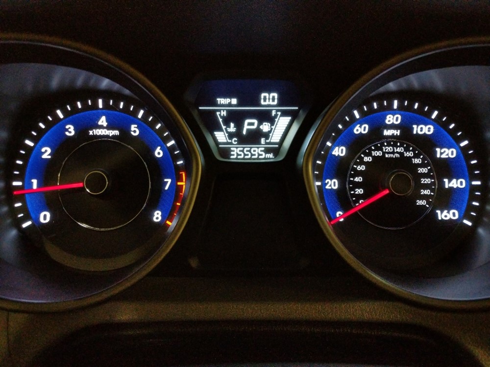 2016 Hyundai Elantra - Odometer Close Up