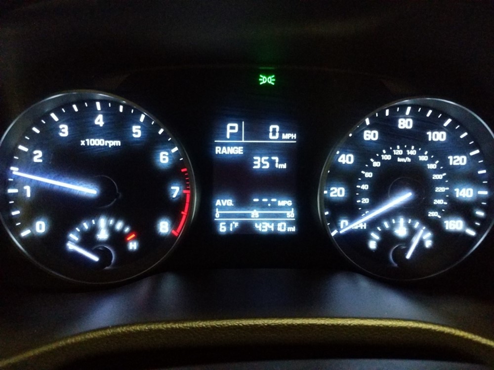 2017 Hyundai Elantra - Odometer Close Up