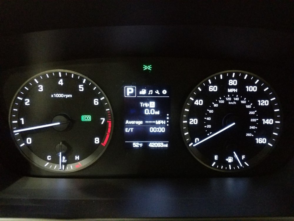 2017 Hyundai Sonata - Odometer Close Up