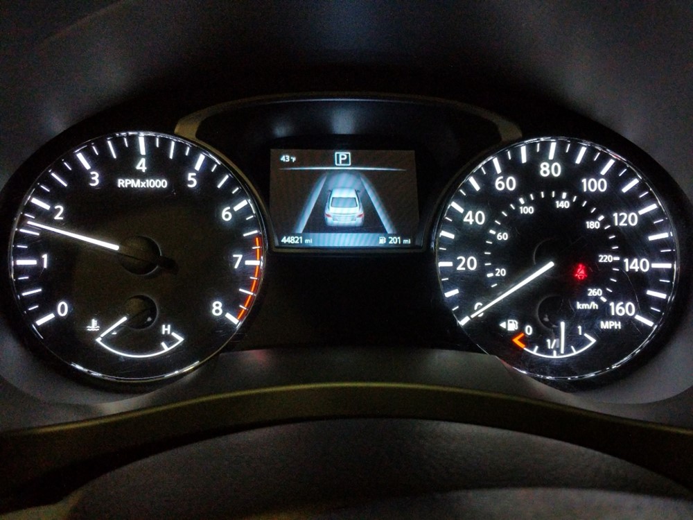 2017 Nissan Altima - Odometer Close Up