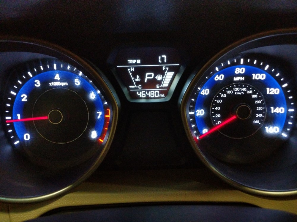 2016 Hyundai Elantra - Odometer Close Up