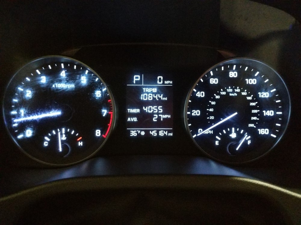 2017 Hyundai Elantra - Odometer Close Up