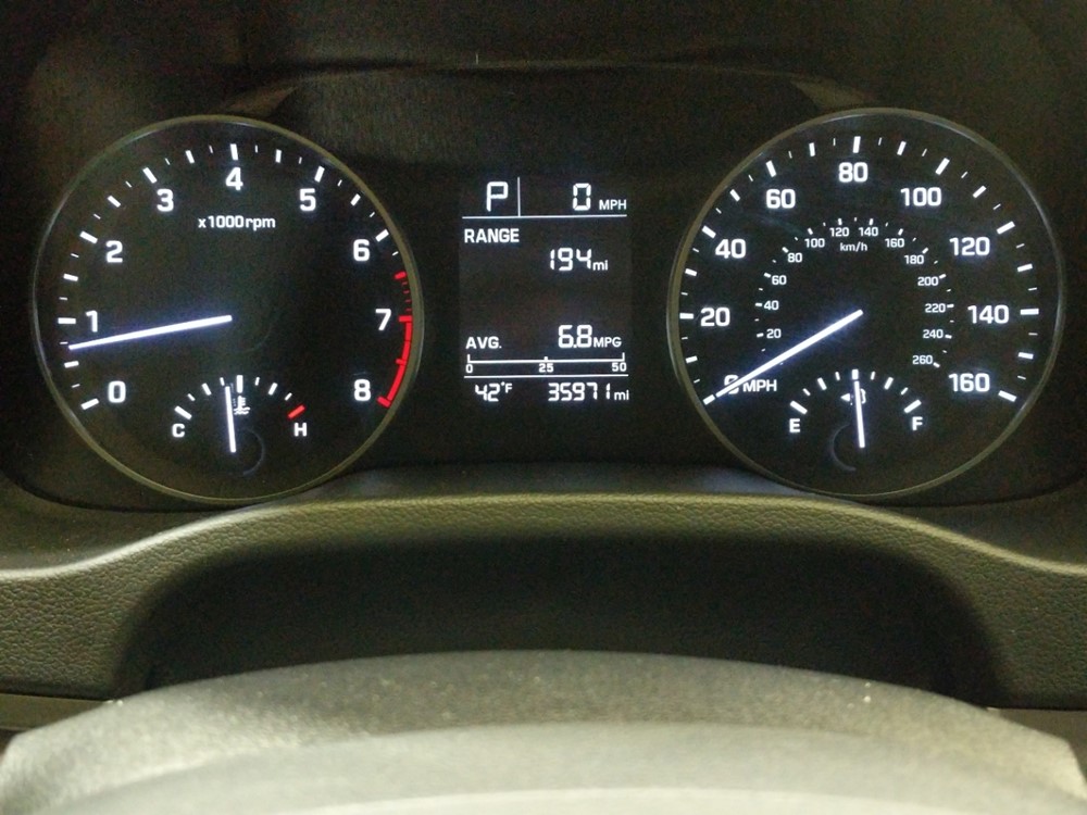 2017 Hyundai Elantra - Odometer Close Up