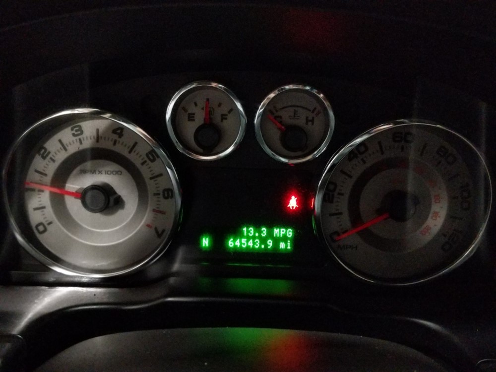 2010 Ford Edge - Odometer Close Up