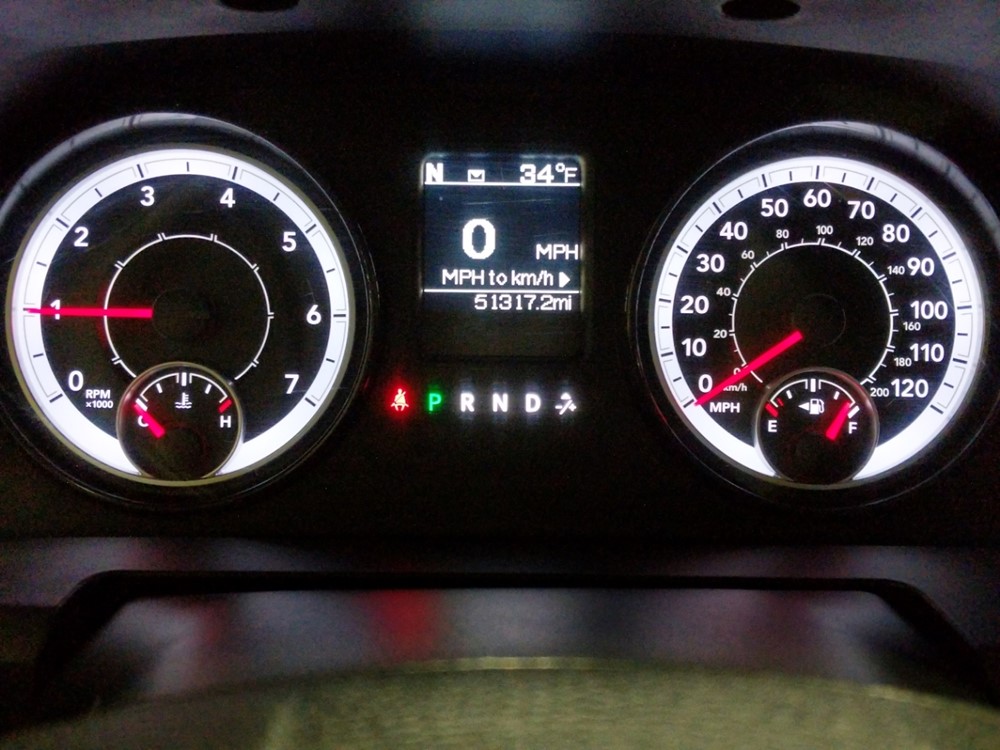 2017 Dodge Ram 1500 - Odometer Close Up