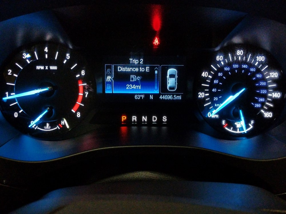 2016 Ford Fusion - Odometer Close Up