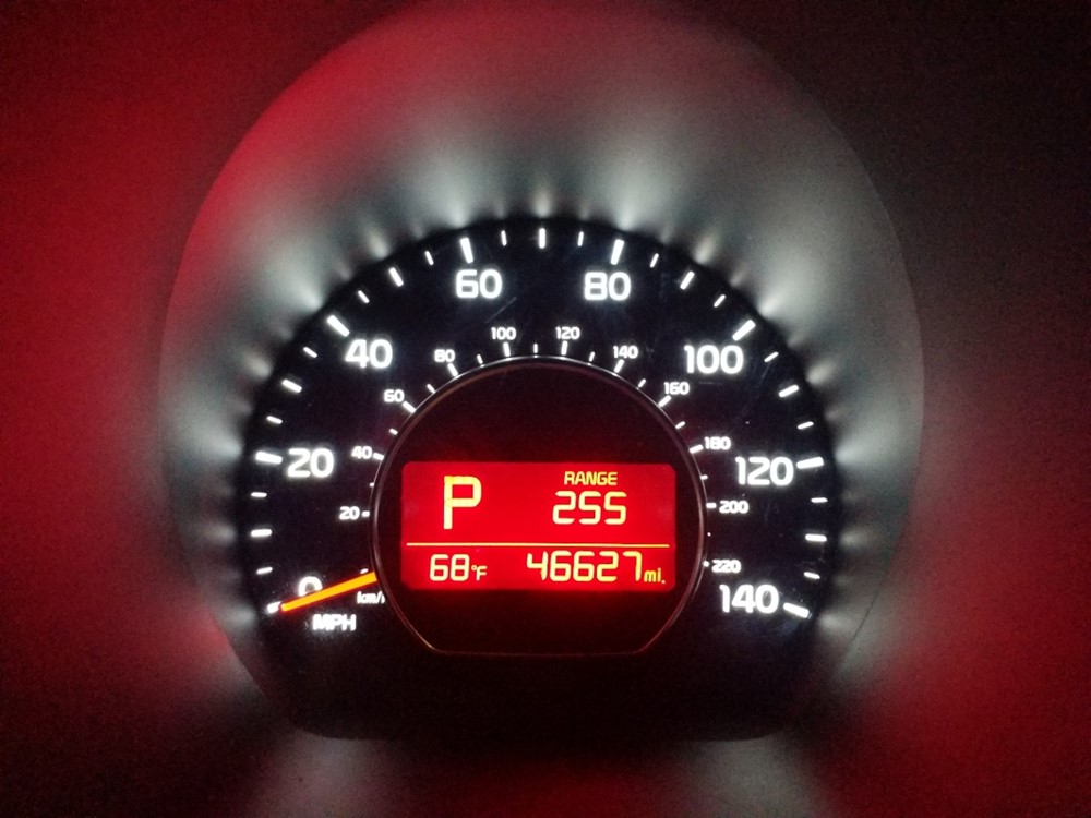 2017 Kia Soul - Odometer Close Up