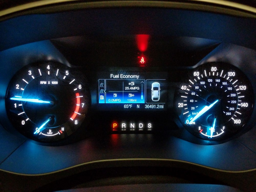 2014 Ford Fusion - Odometer Close Up