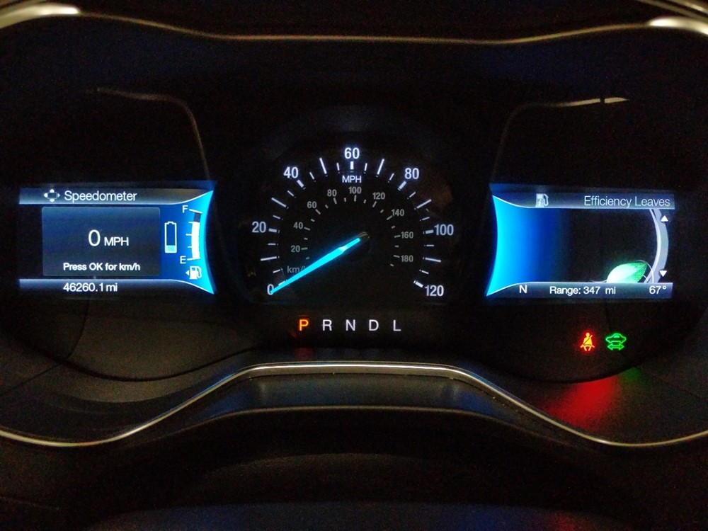 2017 Ford Fusion - Odometer Close Up