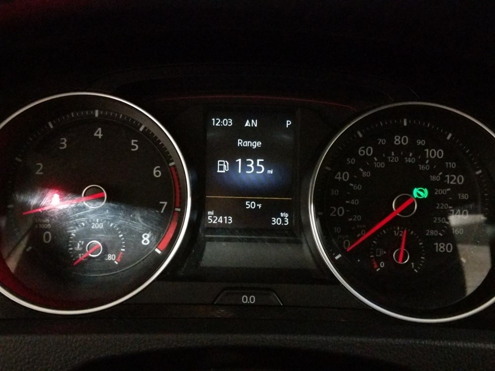 2015 Volkswagen Golf - Odometer Close Up