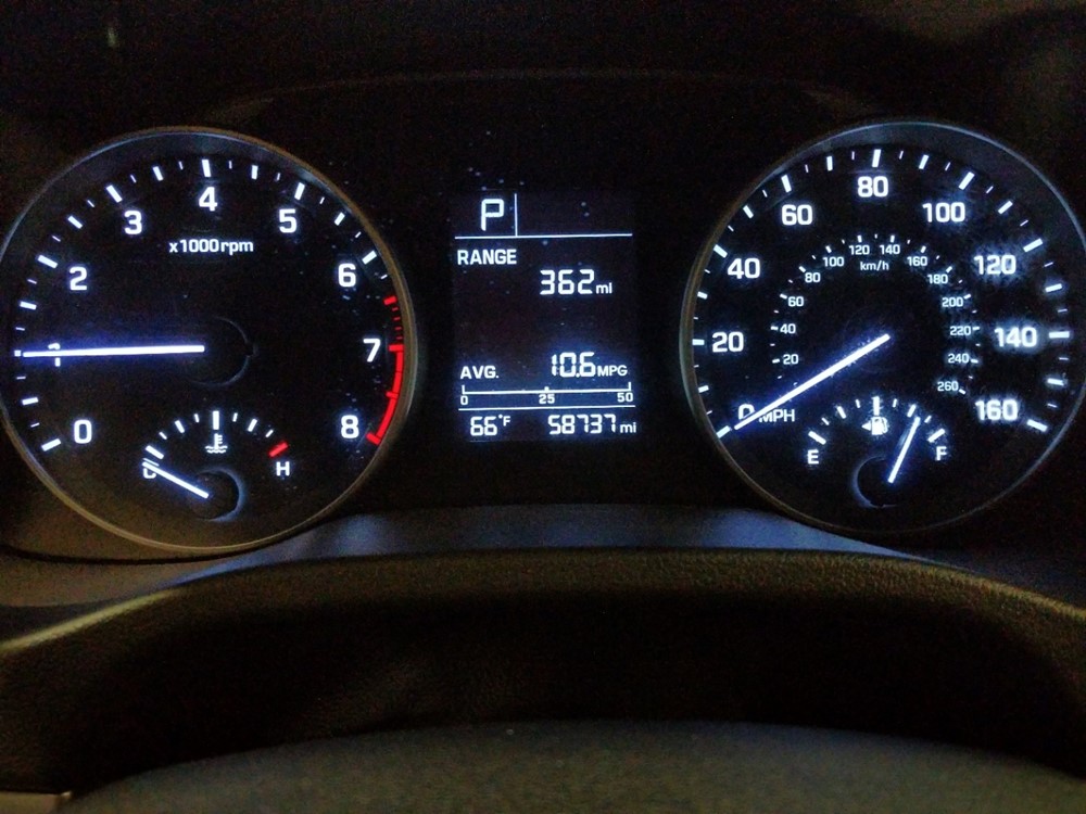 2017 Hyundai Elantra - Odometer Close Up