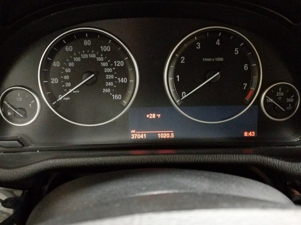 2017 BMW X3 - Odometer Close Up