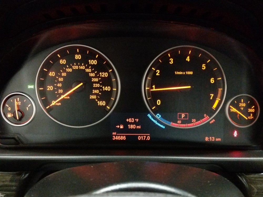 2015 BMW 528i - Odometer Close Up