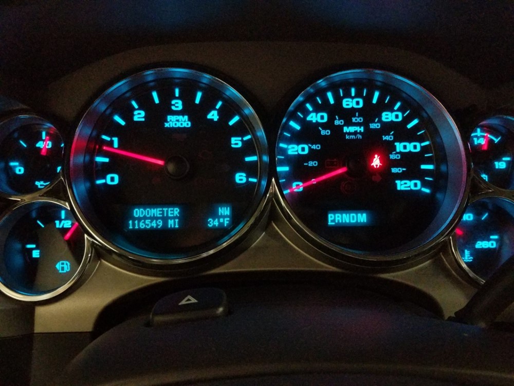 2011 Chevrolet Silverado 1500 - Odometer Close Up