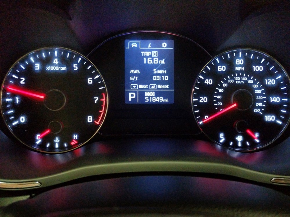 2015 Kia Forte - Odometer Close Up