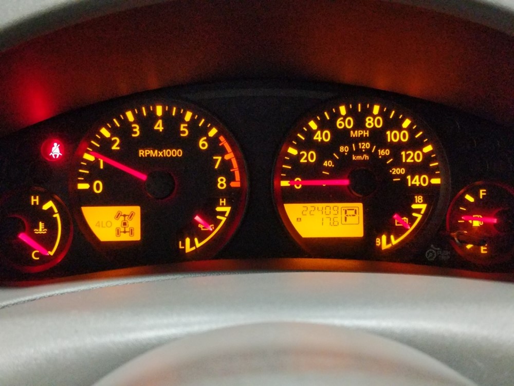 2017 Nissan Frontier - Odometer Close Up