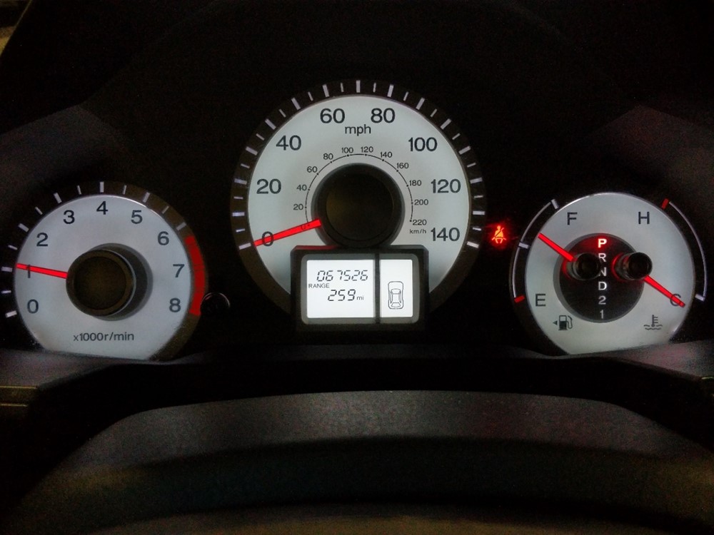 2010 Honda Pilot - Odometer Close Up