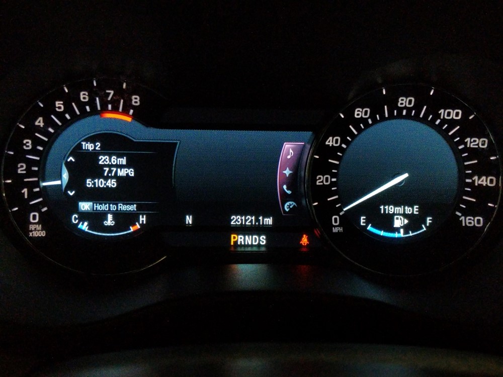 2017 Lincoln MKC - Odometer Close Up