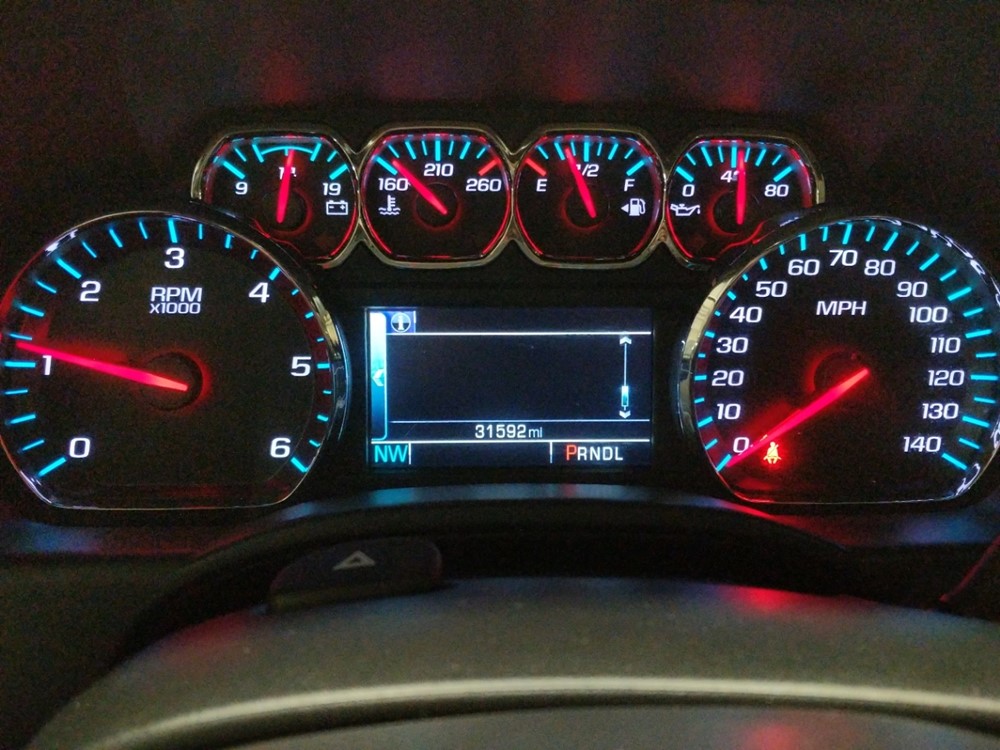 2018 Chevrolet Silverado 1500 - Odometer Close Up